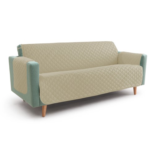 NEW BG SOFA COVER SYMPHONY QUILTED BEIGE SOFA PROTECTOR