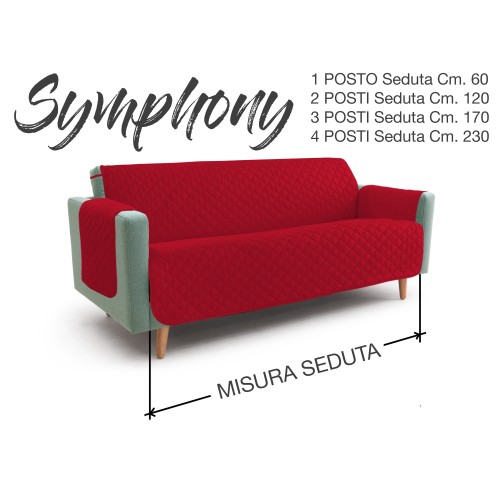 NEU BX SOFABEZUG SYMPHONY GESTEPPTER ROT-BURGUNDERROTER SOFASCHONER