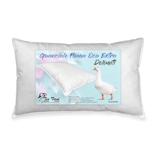 FEATHER PILLOW GOOSE DOWN FEATHER DOLOMITI TEX TIROL ©