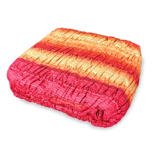 UNIVERSAL CORNER SOFA COVER BRISTOL ETHNIC BORDEAUX