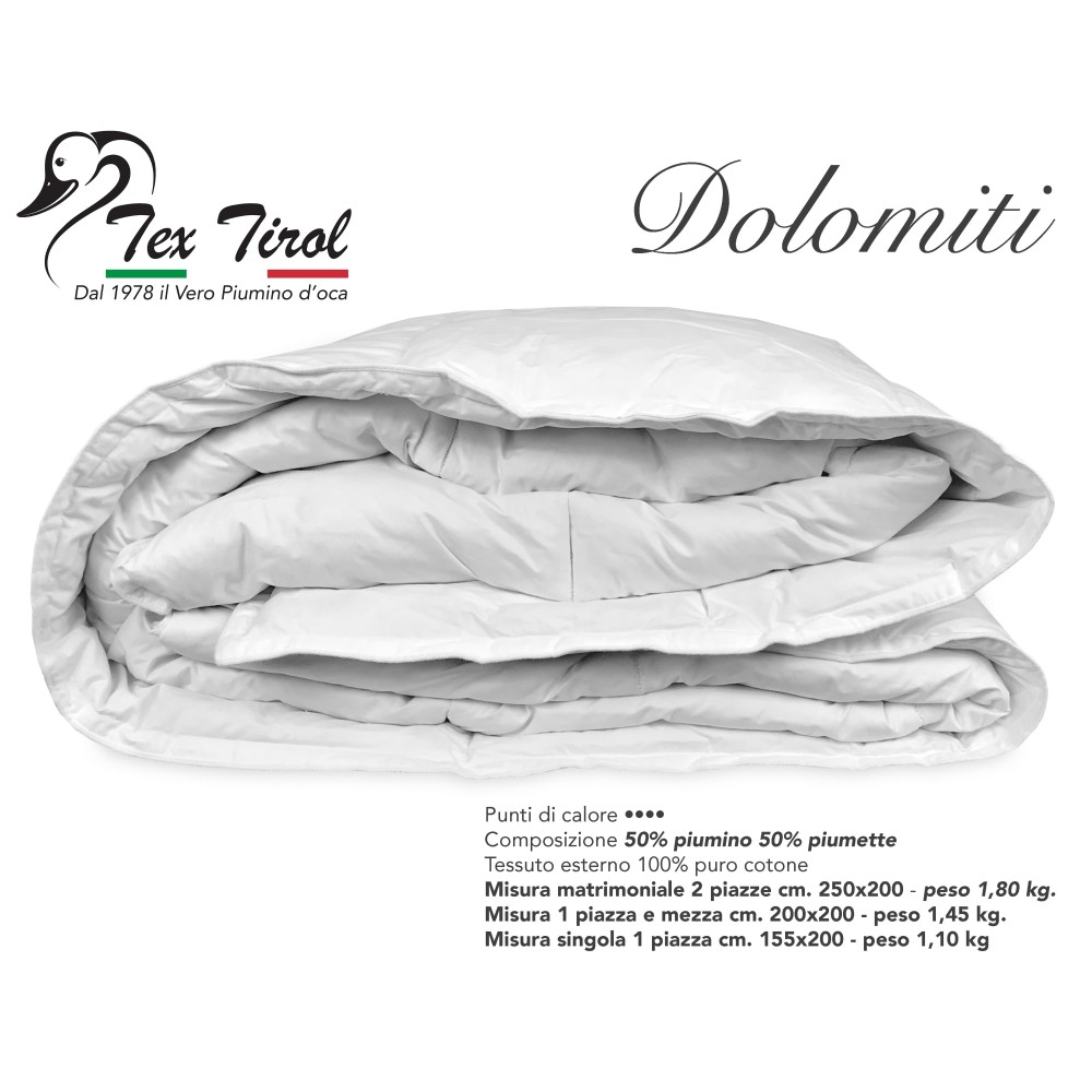 GOOSE TEX TIROL © DOLOMITI DOWN JACKET 50% GOOSE DOWN / 50% GOOSE DOWN
