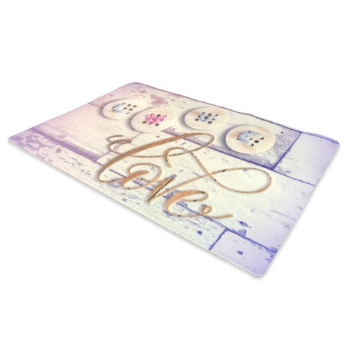 DIGITAL DOORMAT CARPET CM.40X60 LOVE BUTTON