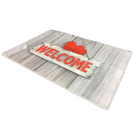 TAPIS PAILLASSON NUMÉRIQUE DE CM.40X60 LA MAISON CŒUR DE BOIS