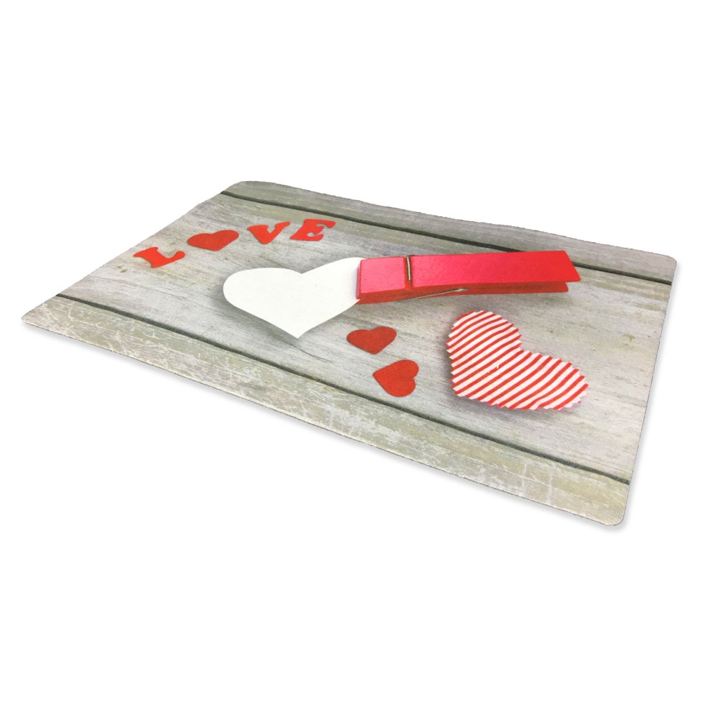 TAPIS PAILLASSON NUMÉRIQUE DE CM.40X60 CŒUR CLIP TAPIS PAILLASSON NUMÉRIQUE DE CM.40X60 CŒUR CLIP