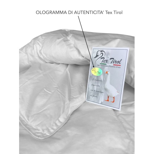 DUVET D'OIE TEX TIROL © MOLVENO HIVER 80% DUVET D'OIE ET 20% DE PLUMES D'OIE