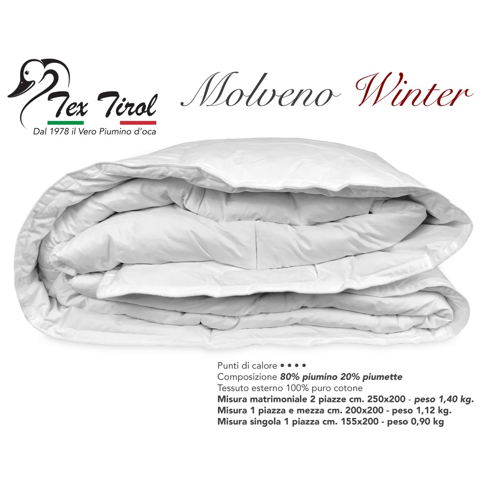 CHAQUETA DE PLUMÓN DE INVIERNO GOOSE TEX TIROL © MOLVENO 80% PLUMÓN DE GANSO / 20% PLUMÓN DE GANSO