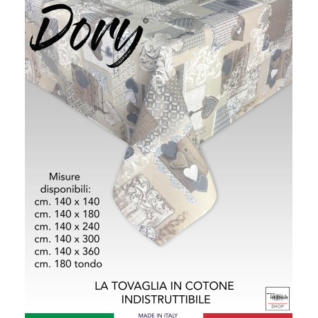 TOVAGLIA DORY TIROLESE CUORE MARGOT BEIGE