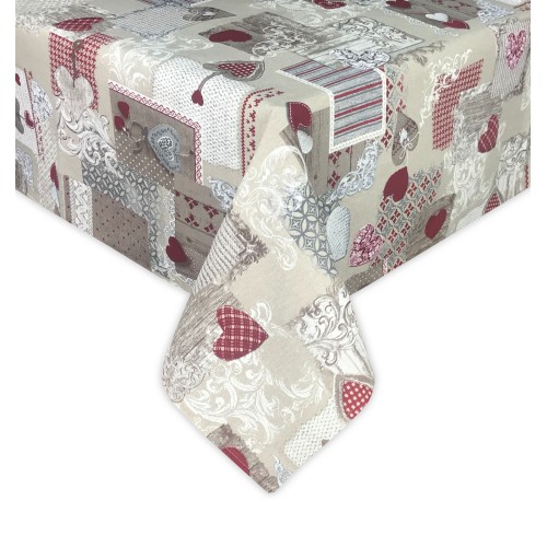 NAPPE TYROLIENNE DORY CUORE MARGOT COTON ROUGE