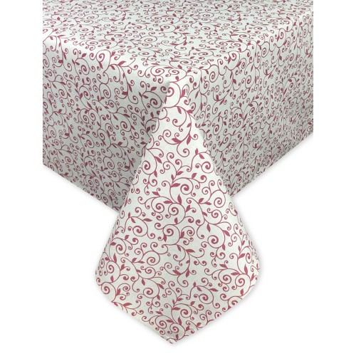 NAPPE EN COTON DORY ARABESQUE ROUGE