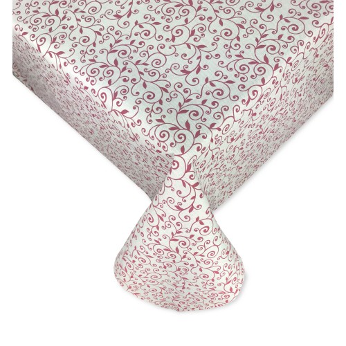 NAPPE EN COTON DORY ARABESQUE ROUGE