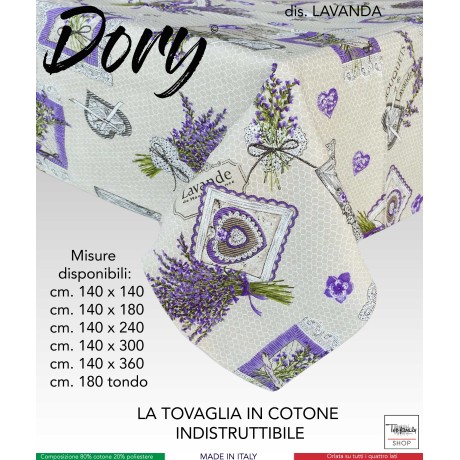 TOVAGLIA DORY PROVENZALE LAVANDA LAVANDE LILLA