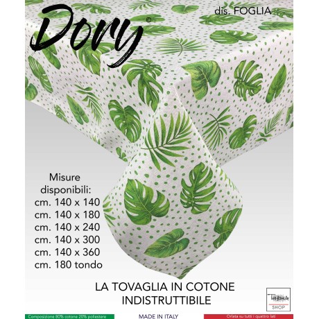 TOVAGLIA DORY FOGLIA VERDE FOGLIE VERDI