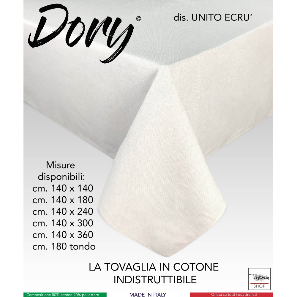 TOVAGLIA DORY UNITA BEIGE ECRÙ in cotone