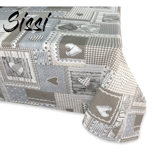 Mantel de algodón SISSI APRICA BEIGE algodón