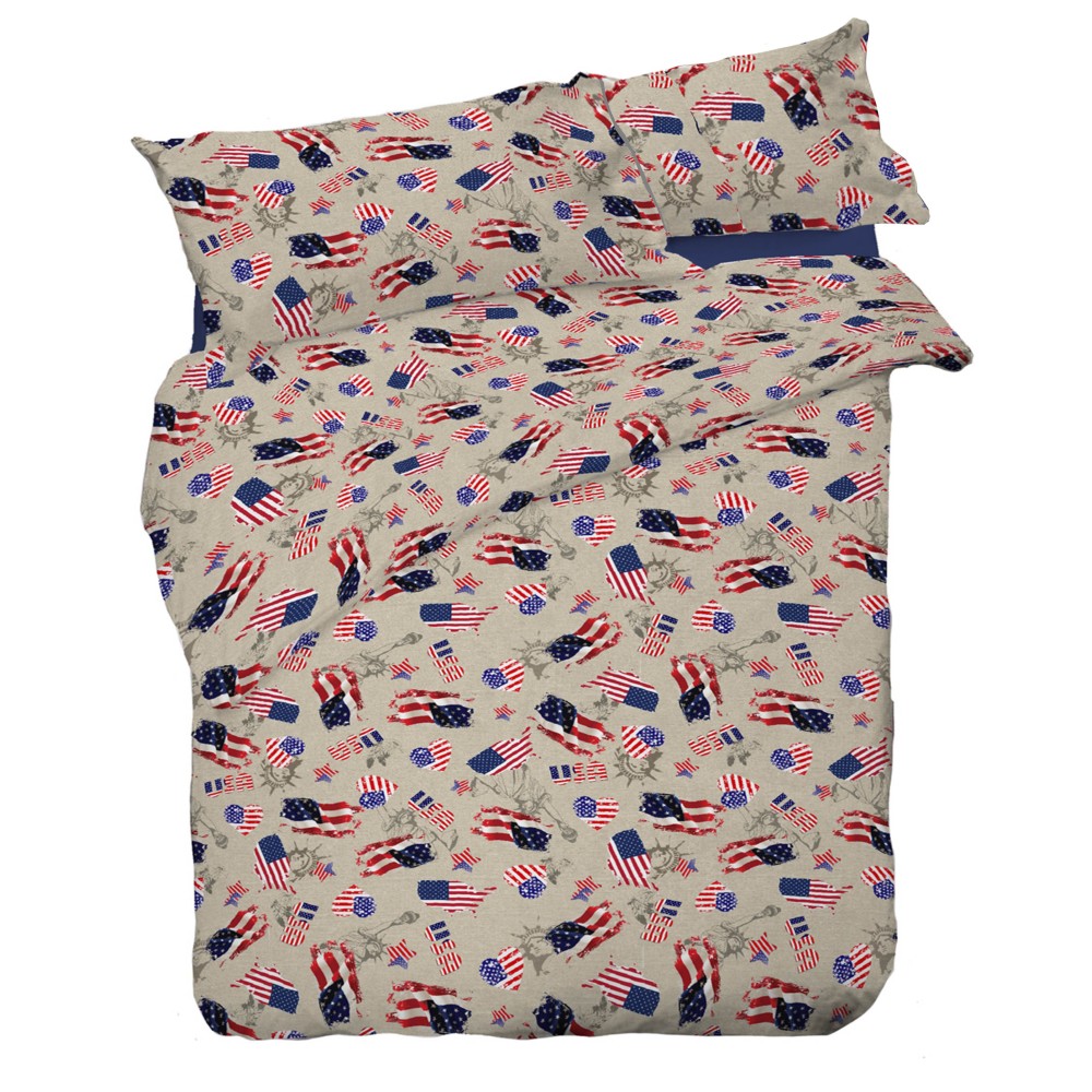 DUVET COVER AMERICAN AMERICAN FLAG DIS. FLAG
