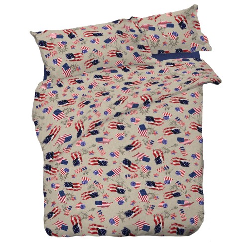 DUVET COVER AMERICAN AMERICAN FLAG DIS. FLAG
