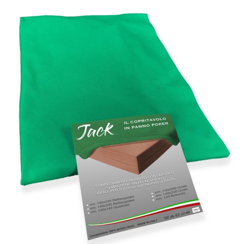 TISCHABDECKUNG Tuch GAME Cards POKER JACK Green TWISTED TABLE PROTECTOR EXTRA QUALITÄT
