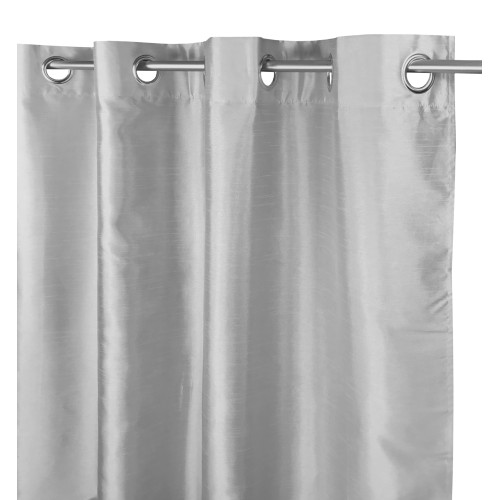SHAY CURTAIN in solid color PEARL GREY cm. 140X290 PACKAGED