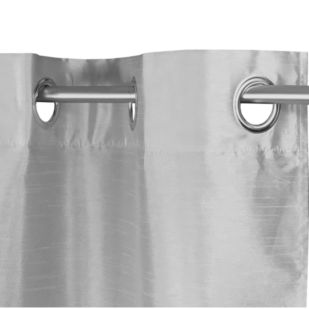 SHAY CURTAIN in solid color PEARL GREY cm. 140X290 PACKAGED