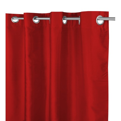 SHAY CURTAIN in Unifarbe BORDEAUX RED cm. 140X290 VERPACKT