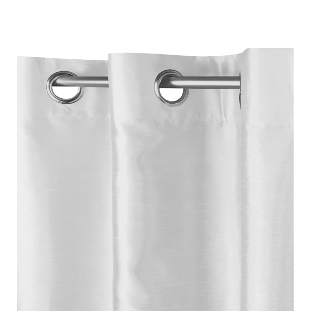SHAY CURTAIN in Unifarbe WEISS cm. 140X290 VERPACKT