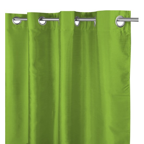 SHAY CURTAIN in solid color GREEN cm. 140X290 PACKAGED