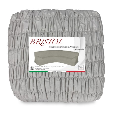 Couverture de canapé ANGULAIRE UNIVERSELLE BRISTOL GRIS-BRUN ROYAUME-UNI