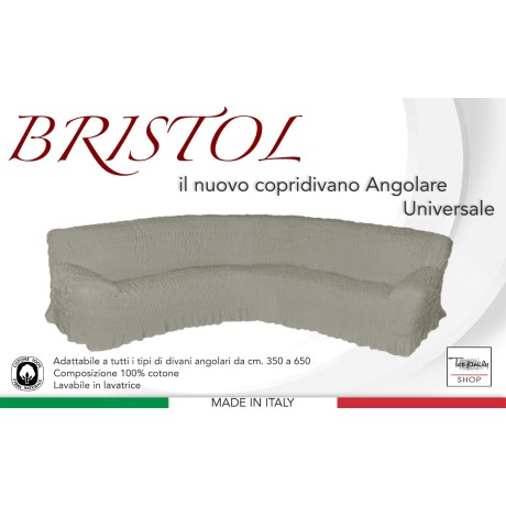 Couverture de canapé ANGULAIRE UNIVERSELLE BRISTOL GRIS-BRUN ROYAUME-UNI