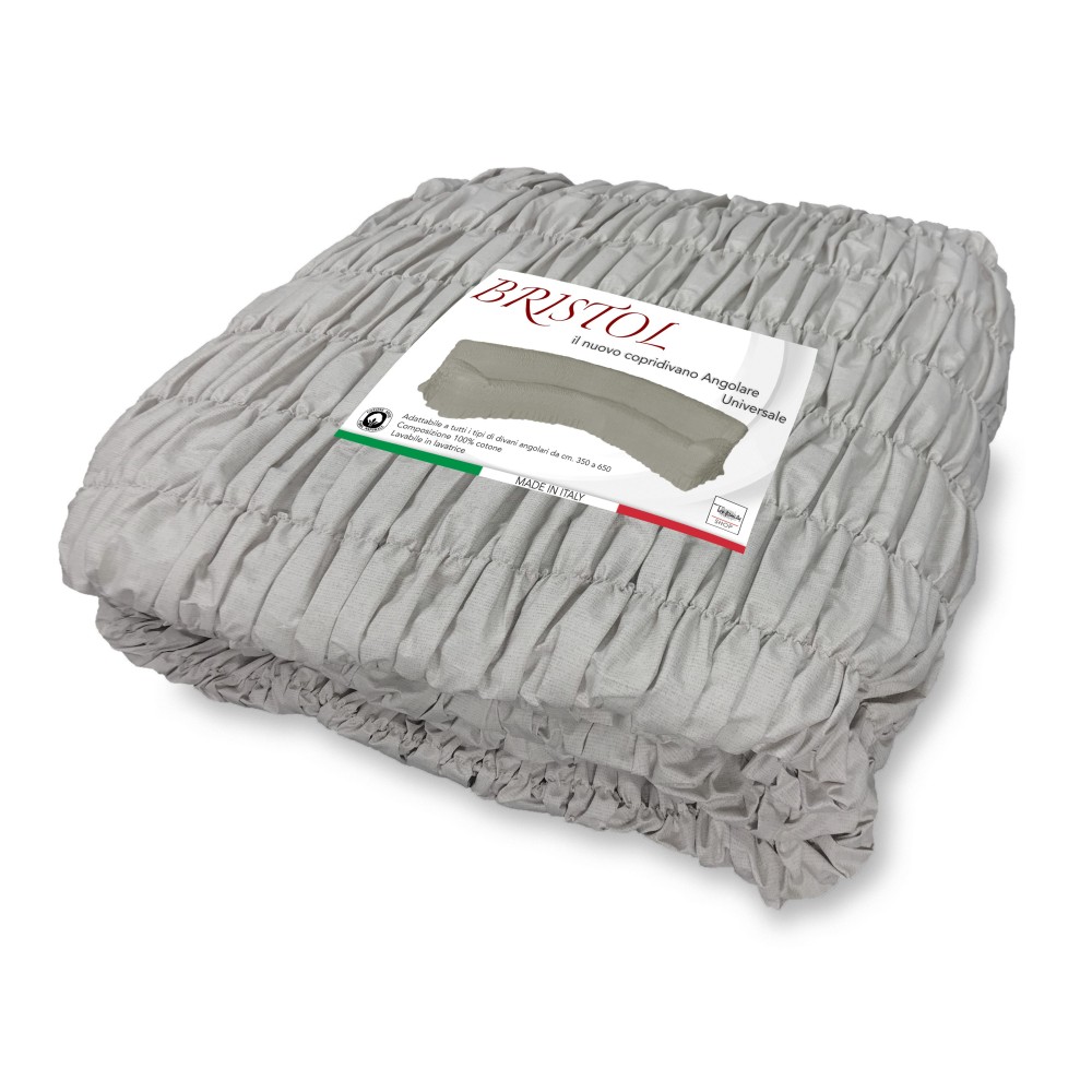 BRISTOL FUNDA DE SOFÁ ESQUINA UNIVERSAL GRIS PALOMA LISO