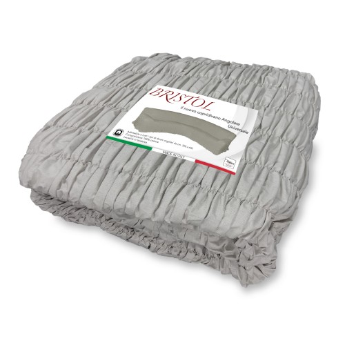 BRISTOL UNIVERSAL ECKSOFA BEZUG TAUBENGRAU EINFARBIG