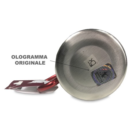 COUPE OFFICIEL TORINO FOOTBALL EN ACIER inoxydable AVEC MOUSQUETON et une carte postale de TURIN EST