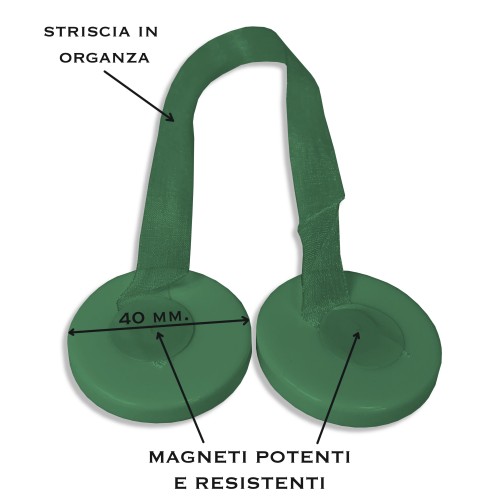 MAGNET GARDINENSTOPPER ELENA GRÜN MAGNETE FÜR GARDINEN GARDINENSTOPPER PERLMUTT