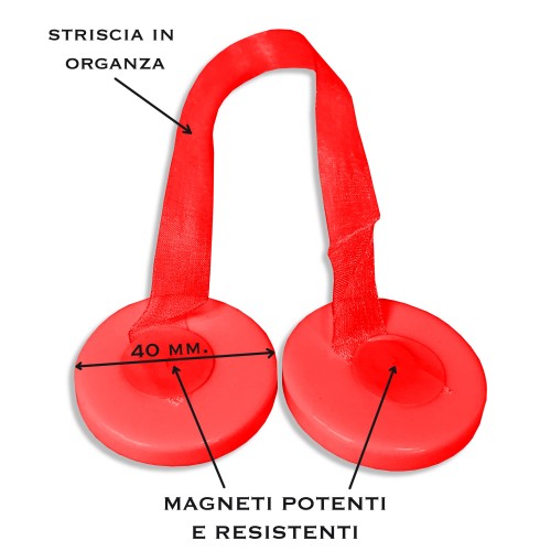 CALAMITA  FERMA TENDA ELENA ROSSO CALAMITE PER TENDE FERMATENDE MADREPERLA