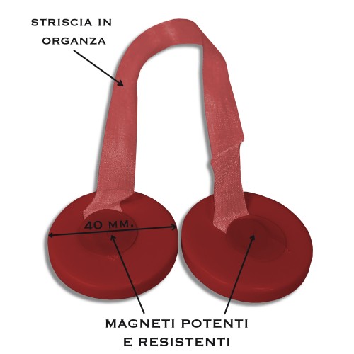 MAGNET GARDINENSTOPPER ELENA BORDEAUX MAGNETE FÜR GARDINEN GARDINENSTOPPER PERLMUTT