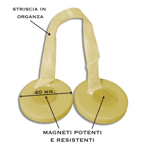 MAGNET GARDINENSTOPPER ELENA GELB MAGNETE FÜR GARDINEN GARDINENSTOPPER PERLMUTT