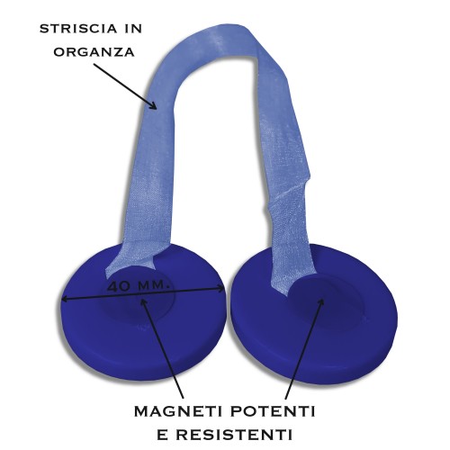 MAGNET GARDINENSTOPPER ELENA BLAU MAGNETE FÜR GARDINENSTOPPER PERLMUTT
