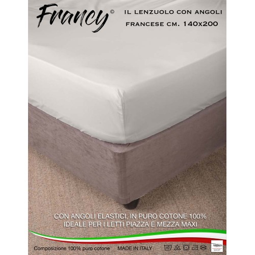 SÁBANA BAJERA FRANCY CON ESQUINAS BEIGE FRANCÉS 1 Y MEDIO 140 MAXI GRANDE