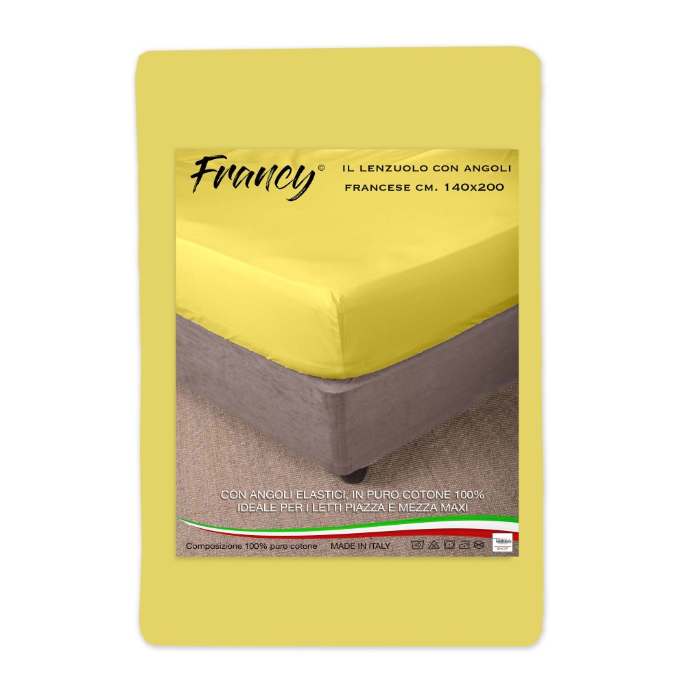 FEUILLE DE FRANCY AVEC LES COINS JAUNE FRANÇAIS 1 ET UN DEMI-CARRÉ GRAND MAXI