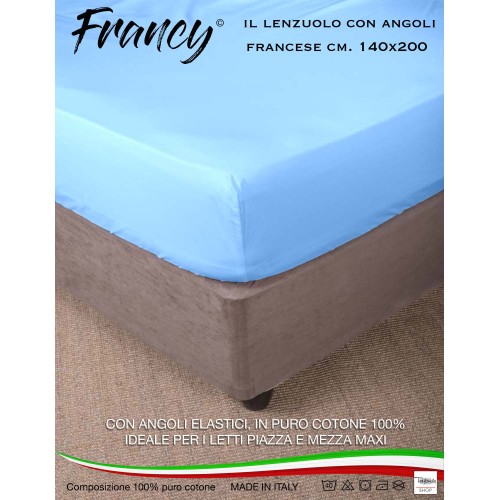 FRANCY BLATT MIT FRANZÖSISCHEN BLAUEN ECKEN 1 1/2 GROSSE MAXI