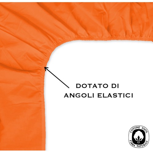 SPANNBETTTUCH FRANCY FRANZÖSISCH ORANGE 1 1/2 GROSS MAXI