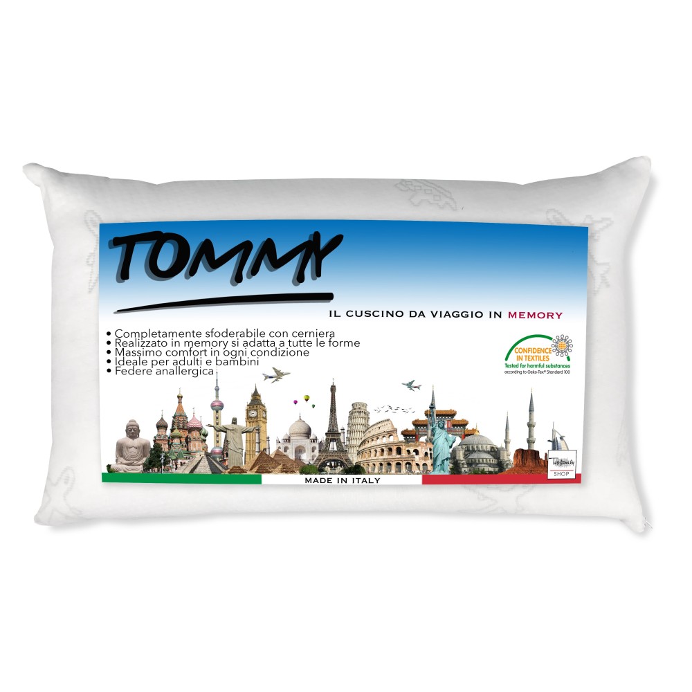 TOMMY PILLOW IN MEMORY TRAVEL TOMMY PILLOW IN MEMORY TRAVEL