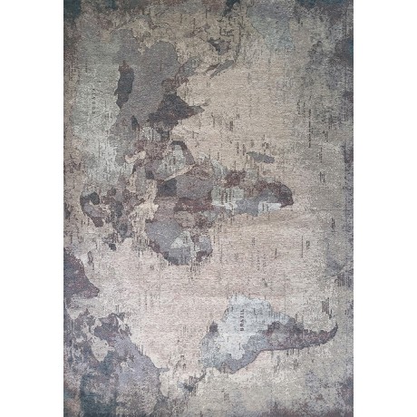 MODERNE TAPIS du monde du MONDE de GRIS cm. 133X190