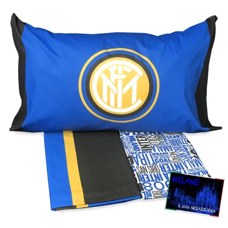 COMPLETO LENZUOLO SINGOLO F.C. INTER INTERNAZIONALE ORIGINALE