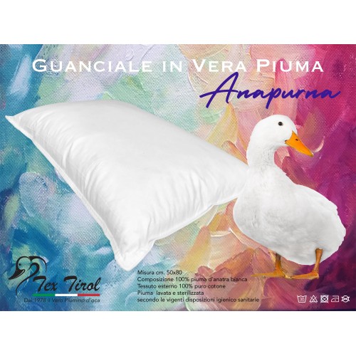 PILLOW PILLOW REAL FEATHER ANAPURNA TEX TIROL ©