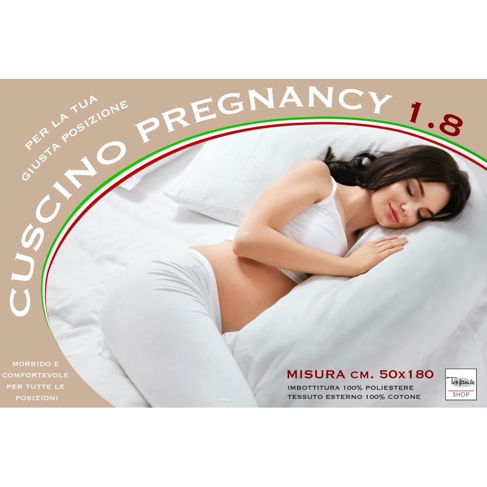 GUANCIALE CUSCINO GRAVIDANZA PREGNANCY cm. 180 MIS. cm. 50 X 180