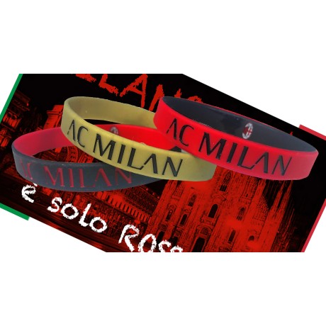 ENSEMBLE de 3 BRACELETS LOGO OFFICIEL A. C. MILAN et MILAN EST la carte postale