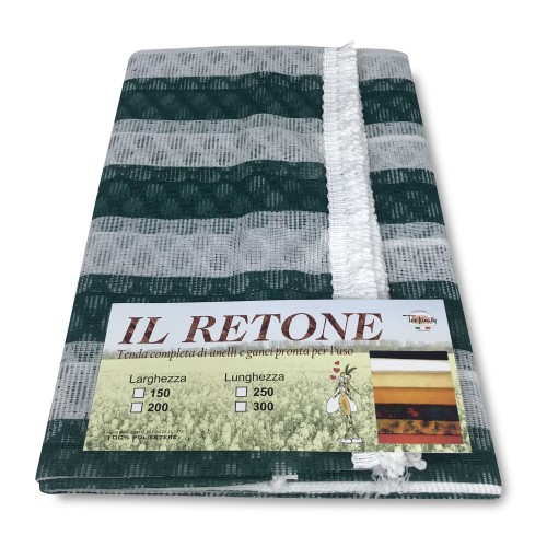 GARDEN NET CURTAIN GREEN stripe net MOSQUITO net in two sizes