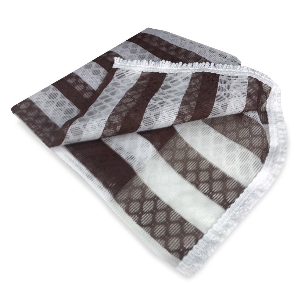 Cortina de red de malla GARDEN GARDEN raya marrón en dos tamaños