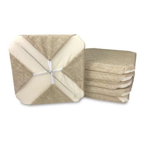 FUNDA DE SILLA CON ALAS DE COLOR LISO EN TELA CHENILLA BEIGE