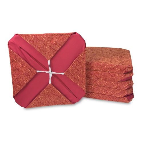 FUNDA DE SILLA CON ALAS DE COLOR LISO EN TEJIDO DE CHENILLA BURDEOS